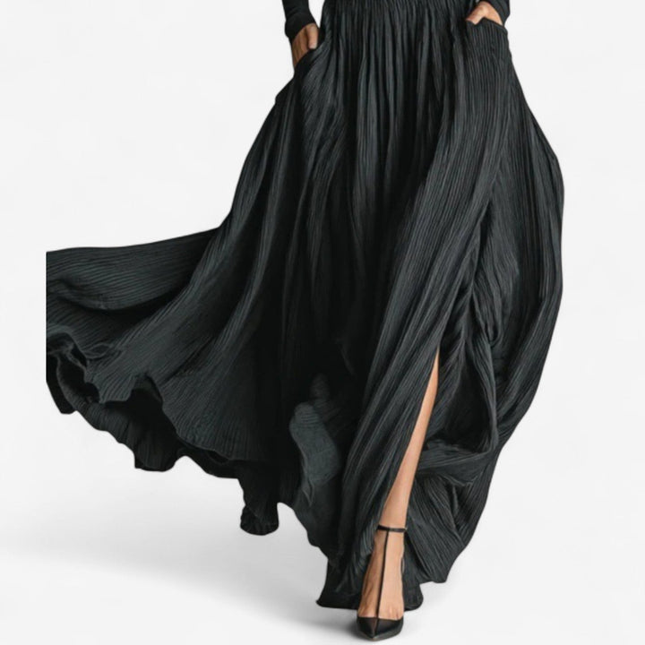 Aline - High Waist Maxi Skirt Plus Shirt