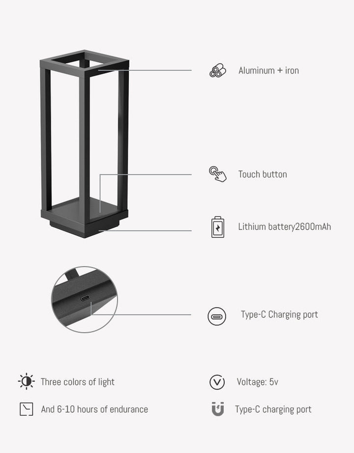New Rechargeable Table Lamp