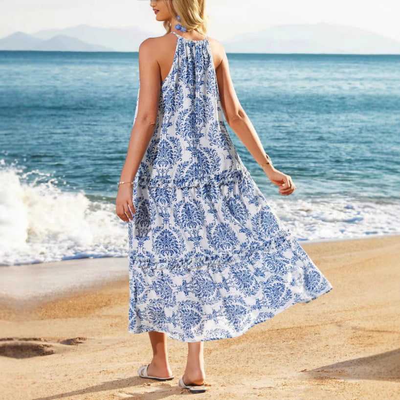 LAYLA – BOHO BLOOM HALTER MAXI DRESS