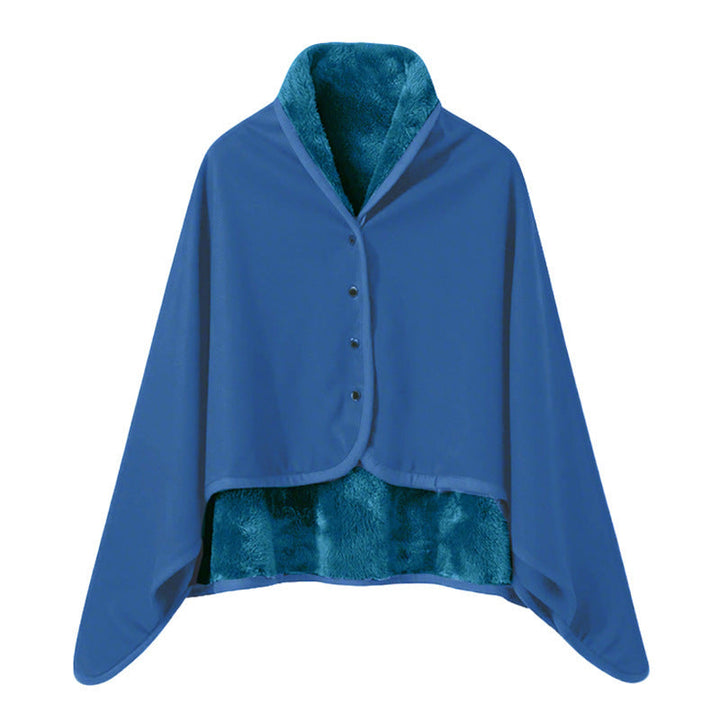 Ladies Elegant Snuggle Blanket with Collar Azura