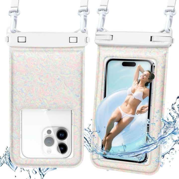 Unisex Waterproof Phone Case with Strap Azura