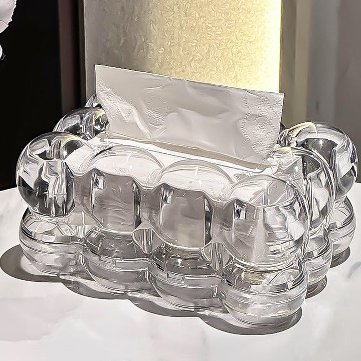 BowLift | LumiScape Tissue Box – Sculptural Acrylic Design for Modern Elegance