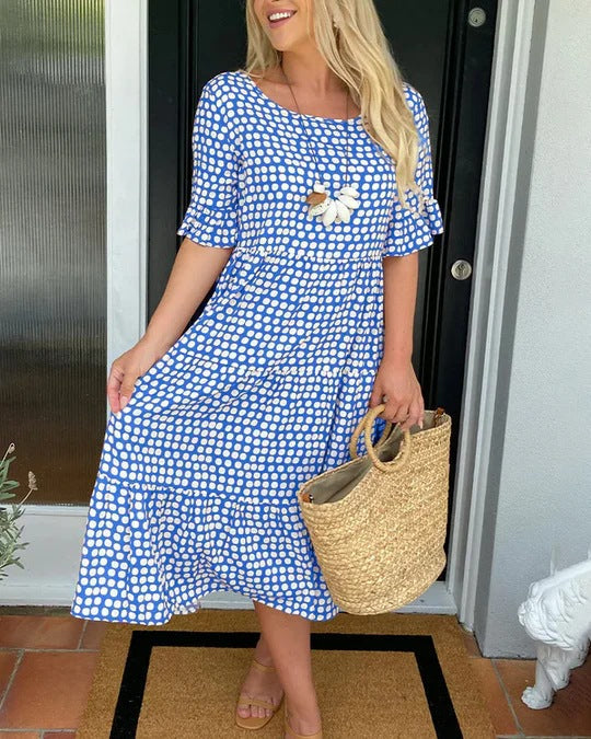 Caroline - Relaxed Tiered Midi Dress