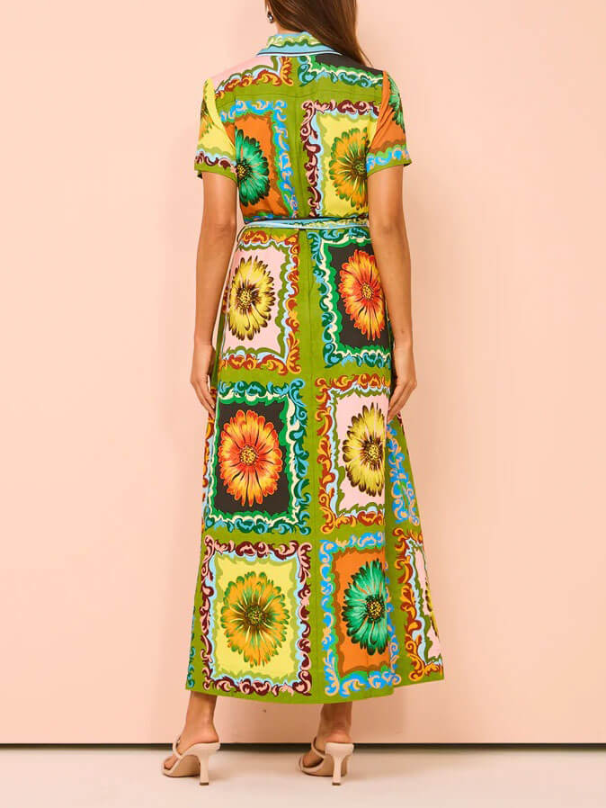 The Vintage Bloom Shirt Dress
