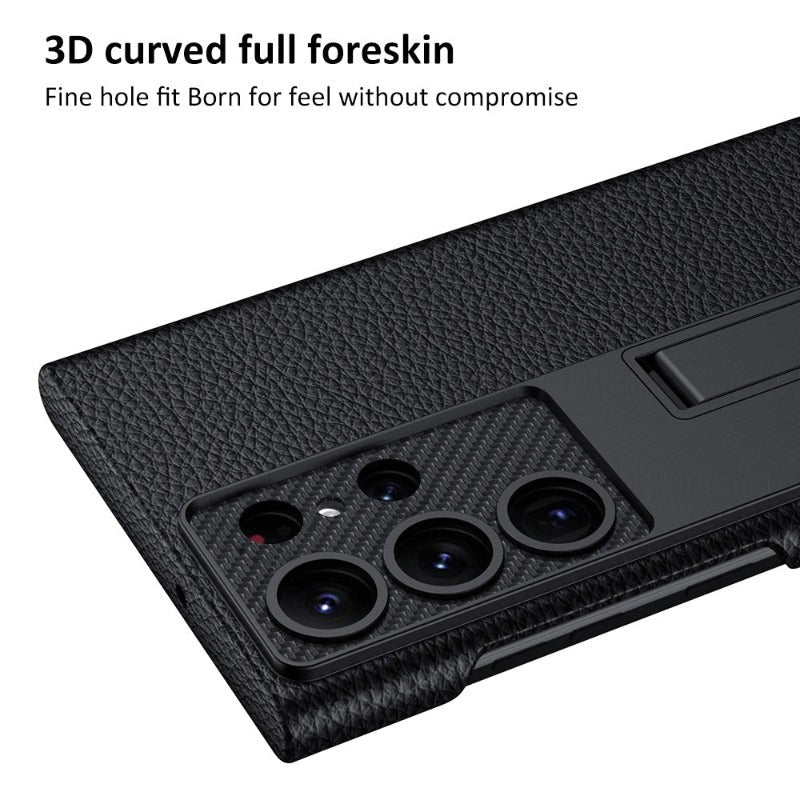 Azura | Luxurious, ultra-thin leather phone case, shockproof, for Samsung Galaxy 23