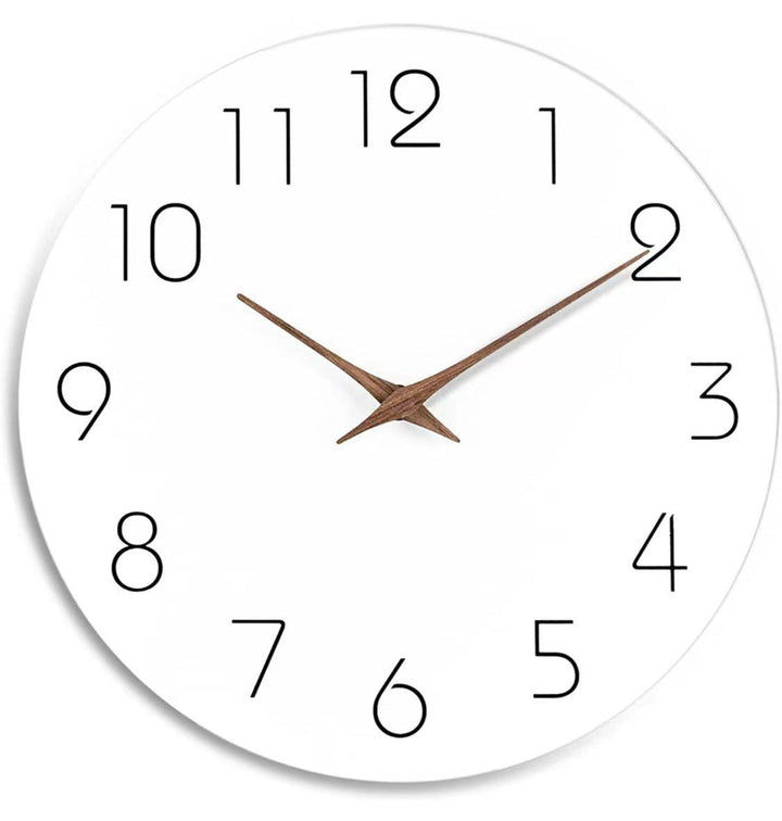 BowLift | Simple Colored Silent Wall Clock 12 Inch
