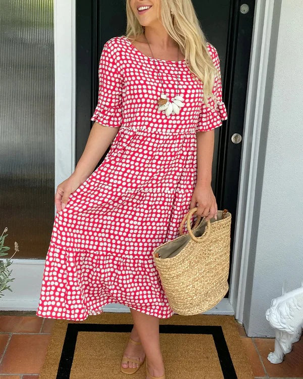 Caroline - Relaxed Tiered Midi Dress