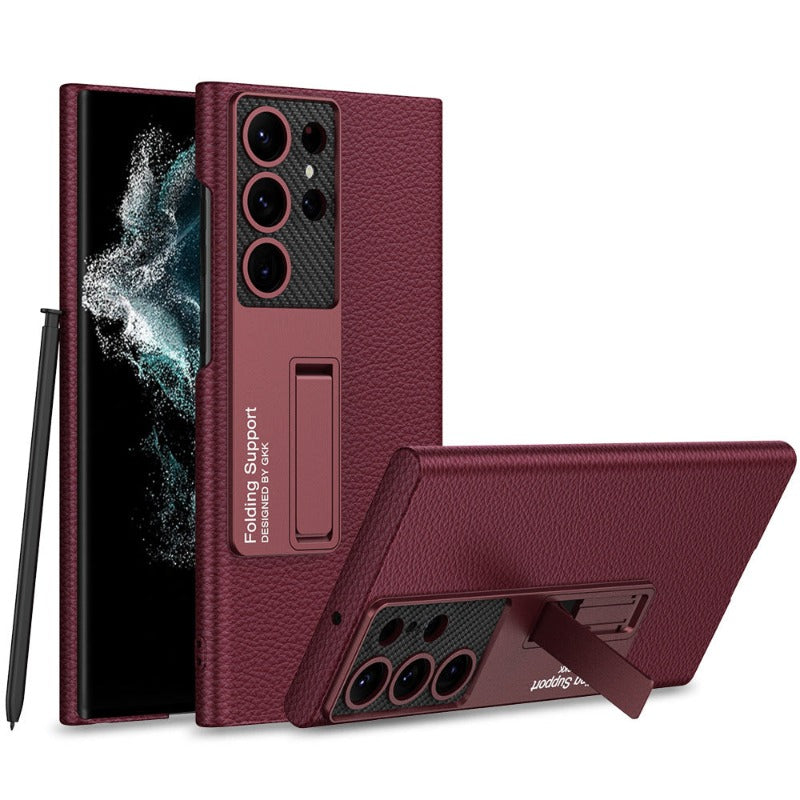 Azura | Luxurious, ultra-thin leather phone case, shockproof, for Samsung Galaxy 23