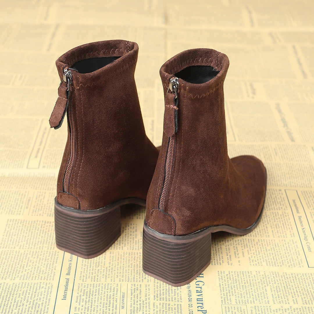 Sheley - Elegant Suede Ankle Boots