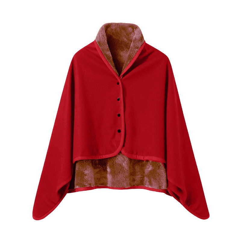 Ladies Elegant Snuggle Blanket with Collar Azura