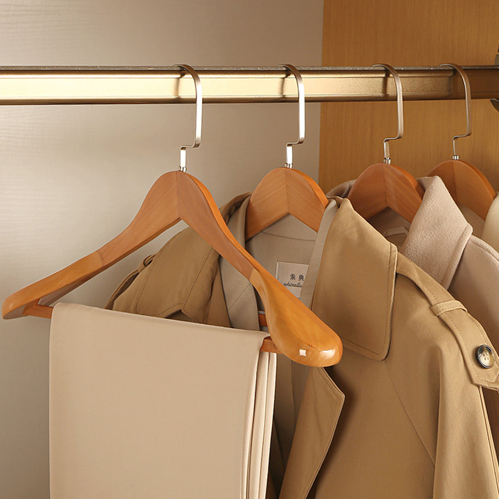 Azura | Luxury Wooden Clothes Hangers with Curved Design
