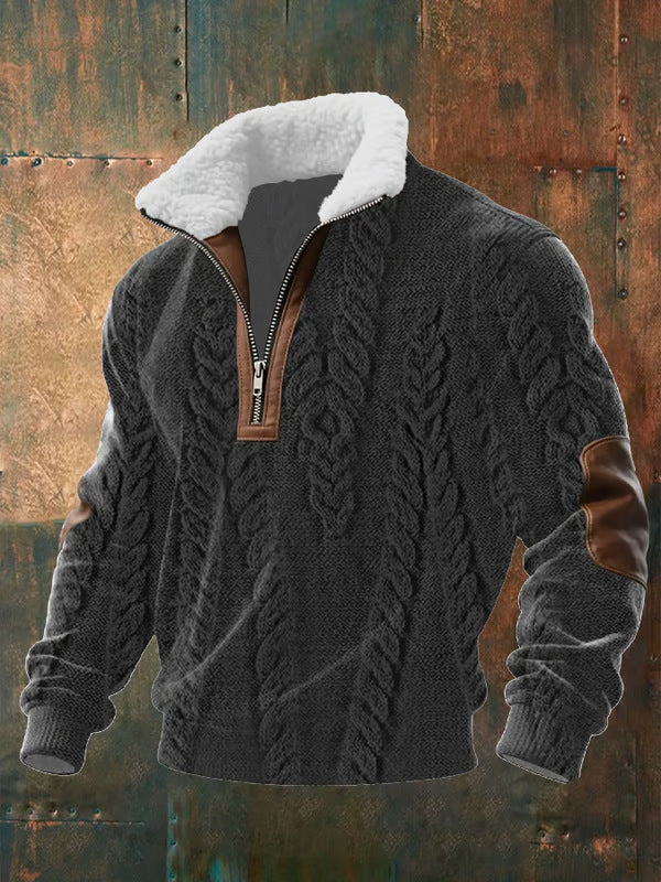 Brandon™ Warm Fleece Collar Sweater