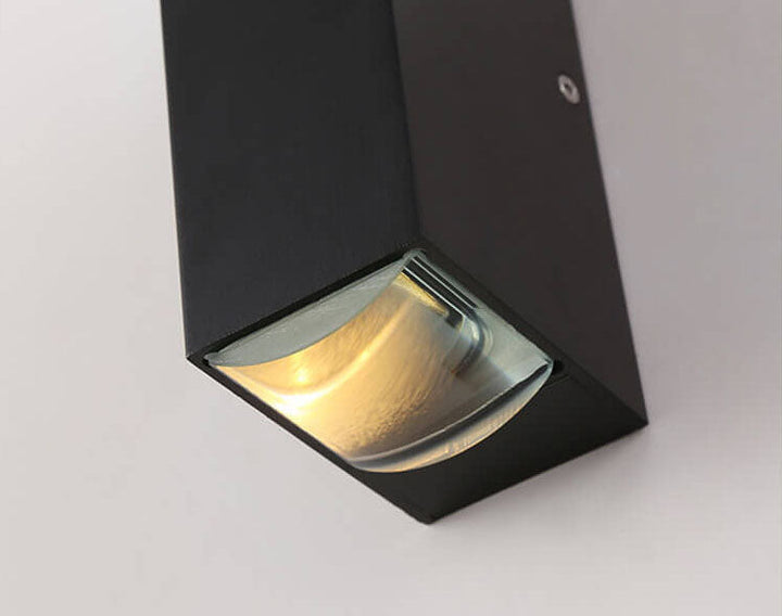 Azura | Modern Waterproof LED Outdoor Wall Light | Rectangular Up/Down Aluminum Fixture