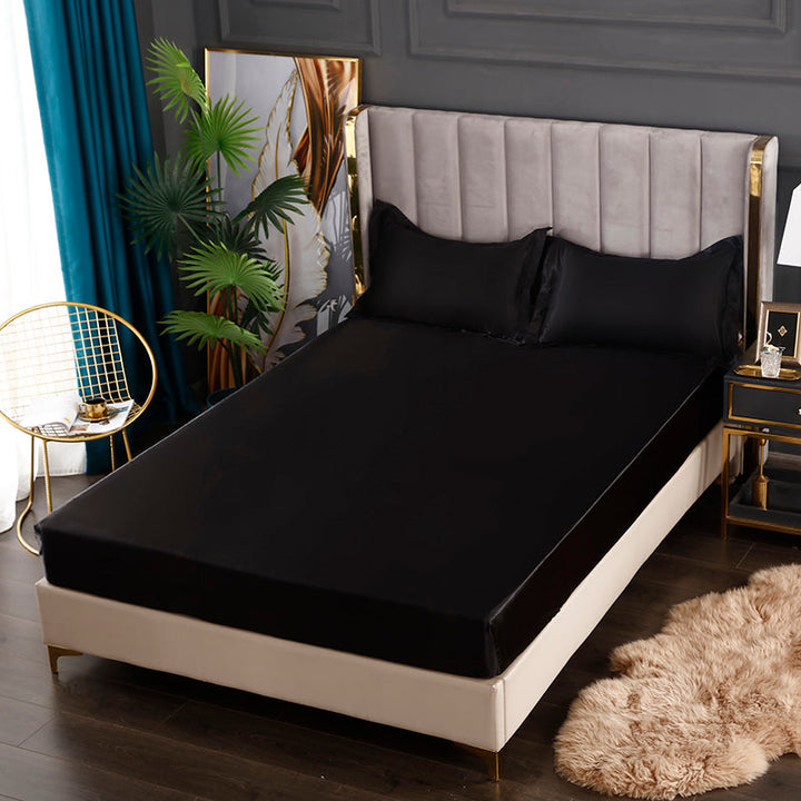 Silk Satin Elastic Fitted Sheet with FREE* Silk Satin Pillowcases Bowlift