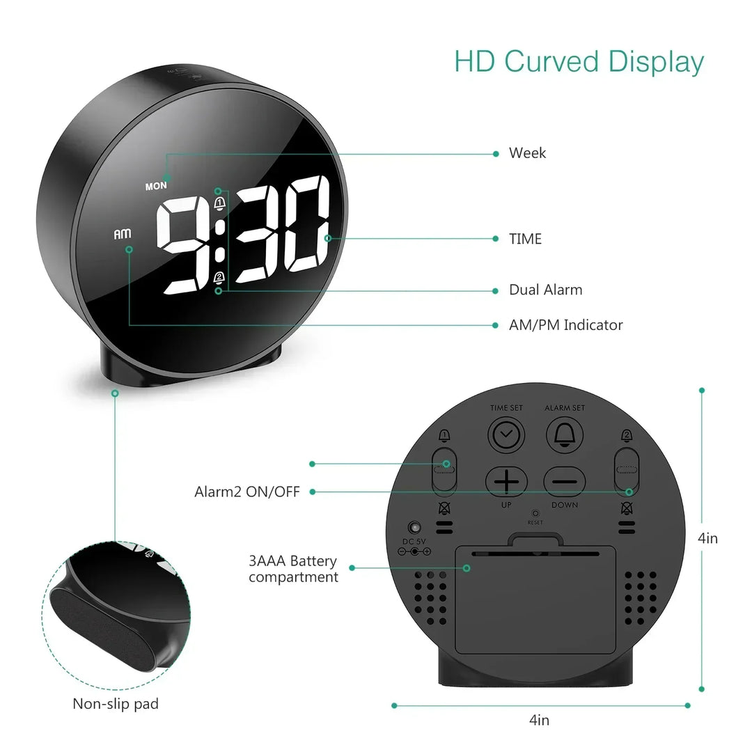 BowLift | Light Source Digital Table Clock