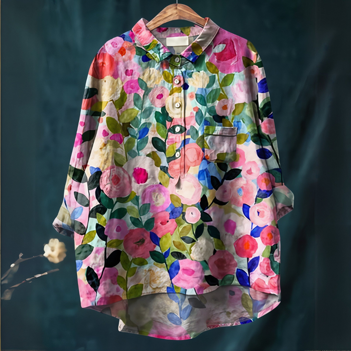 Fiona | Blouse with Romantic Floral Print