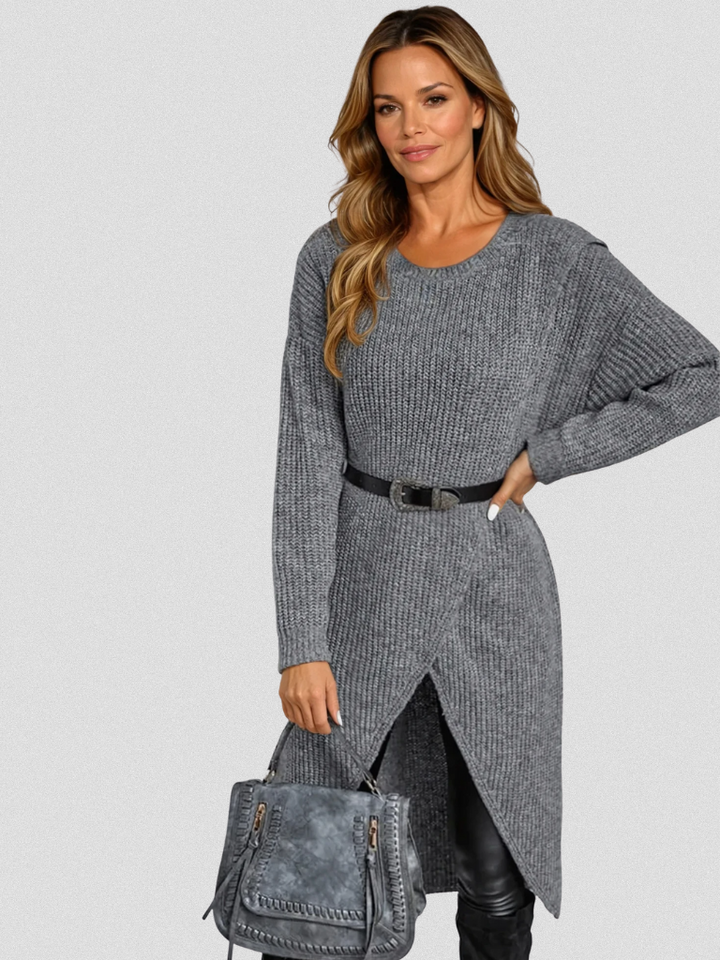 ARIA WRAP KNIT DRESS