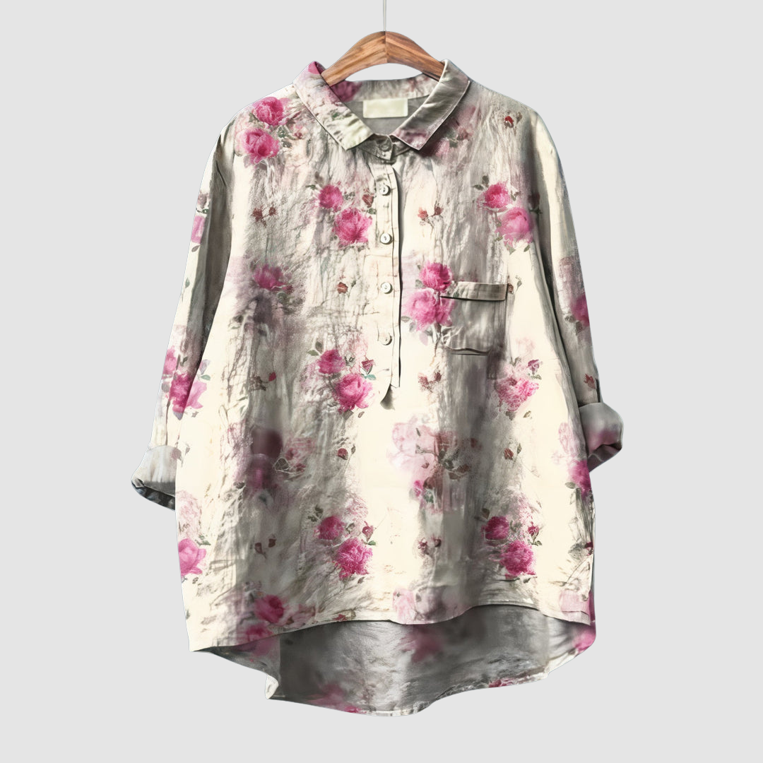 Luna™ Romantic Floral Print Blouse
