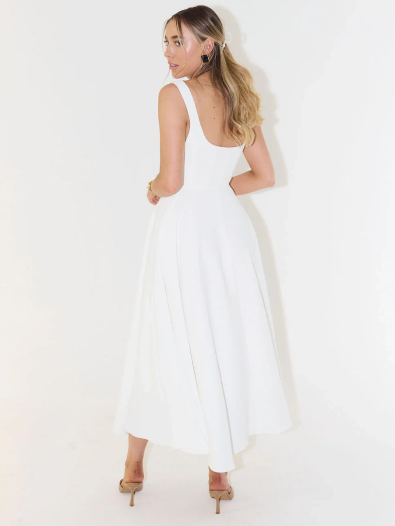 Women’s Sleeveless Corset Midi Dress
