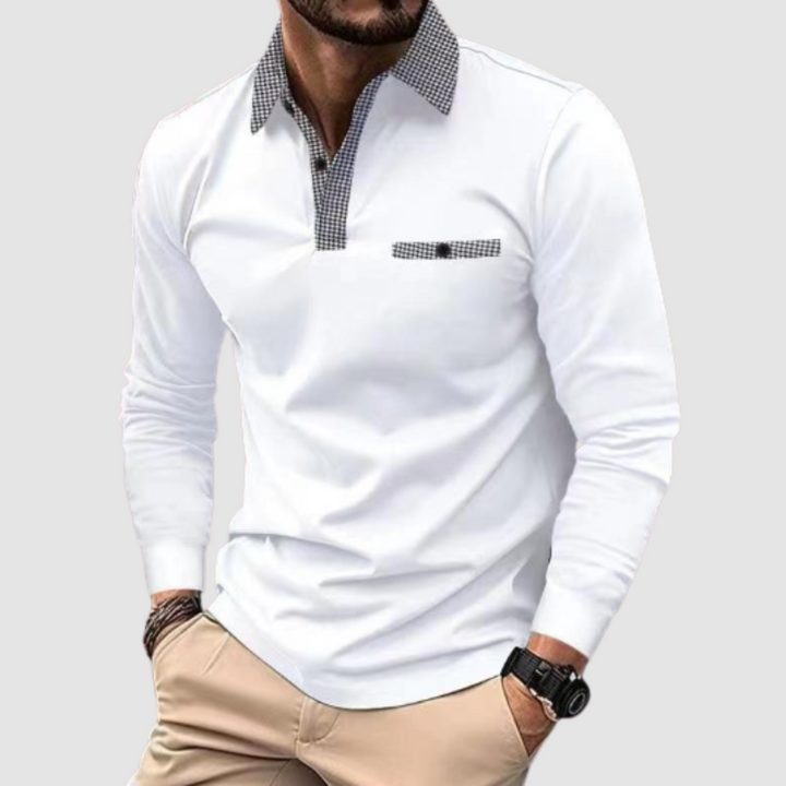 Matteo™ Houndstooth Polo Shirt