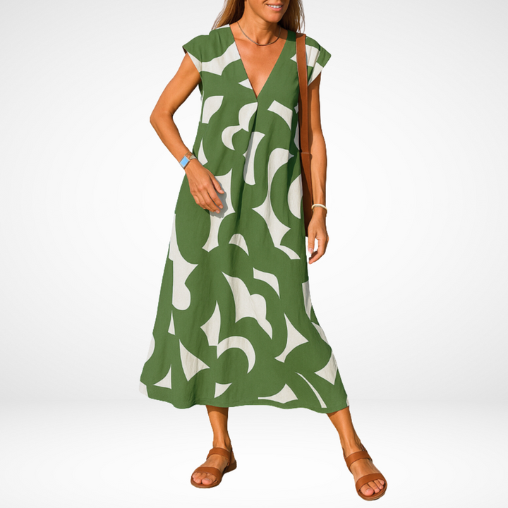 Carla™ Flowy V-Neck Dress