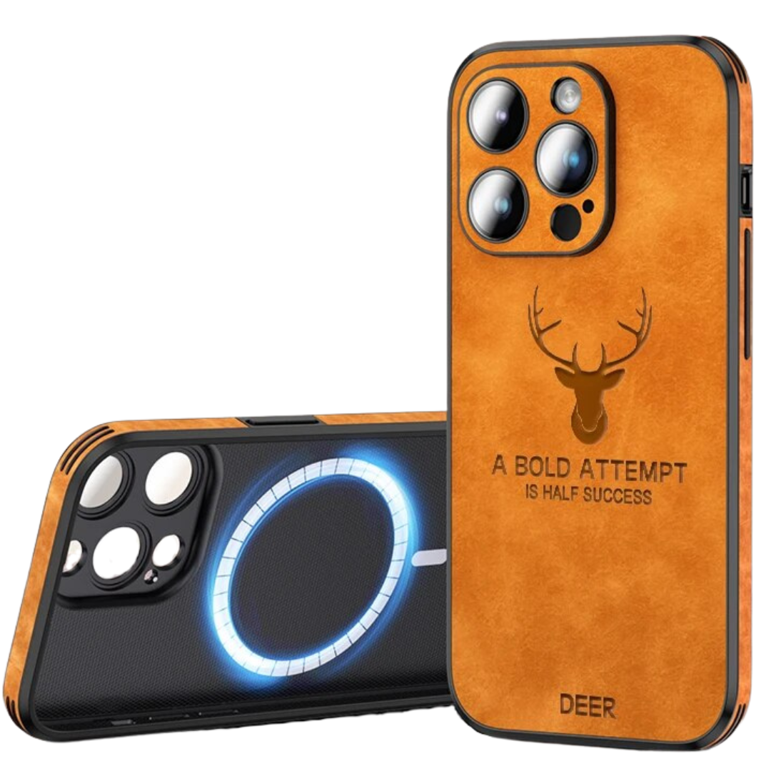 Azura | Deer - Luxury Leather iPhone Case with Stylish Design and Shockproof Protection