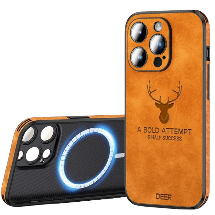 Azura | Deer - Luxury Leather iPhone Case with Stylish Design and Shockproof Protection