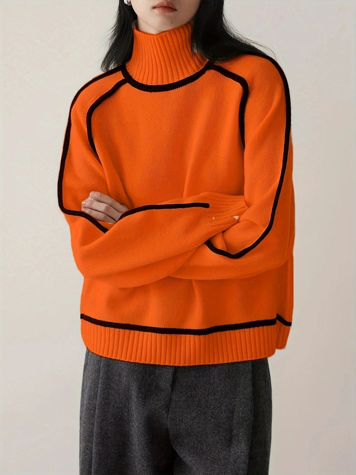 THERESA – RELAXED HIGH-NECK SWEATER