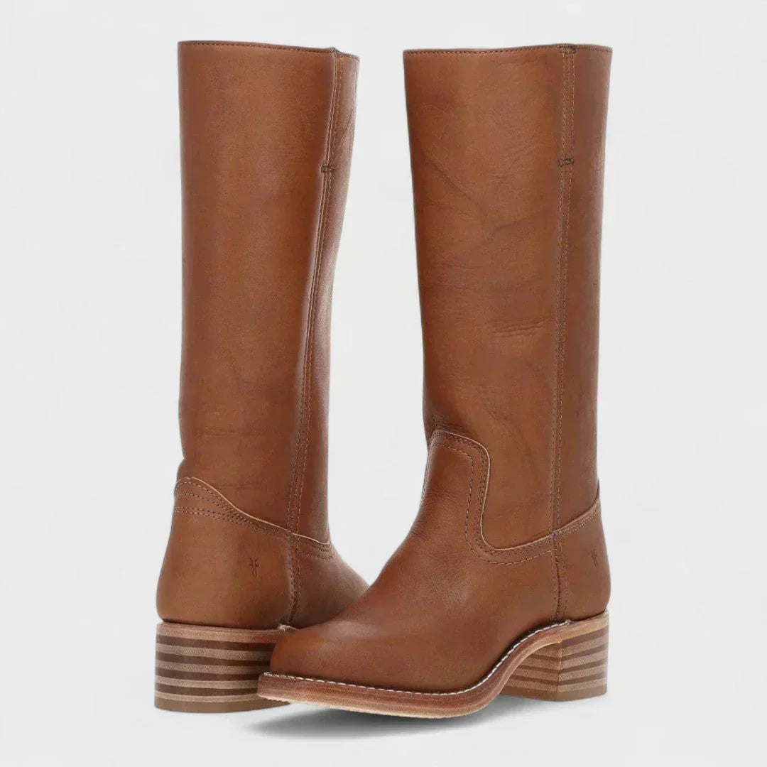 Fleur™ | Retro Leather Boots