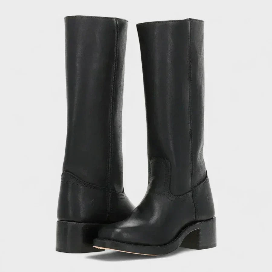 Fleur™ | Retro Leather Boots