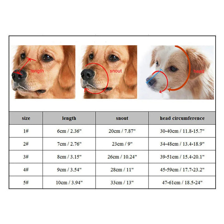 Azura | Adjustable dog muzzle made of soft & flexible silicone