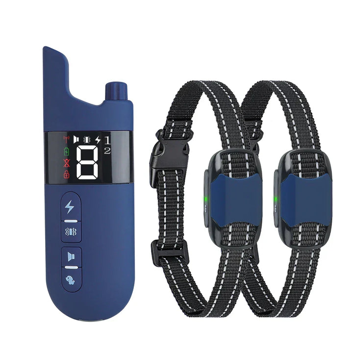 Azura | Electric Dog Training Collar – 500m Remote Control, Waterproof IPX7, Shock, Vibration & Sound Modes