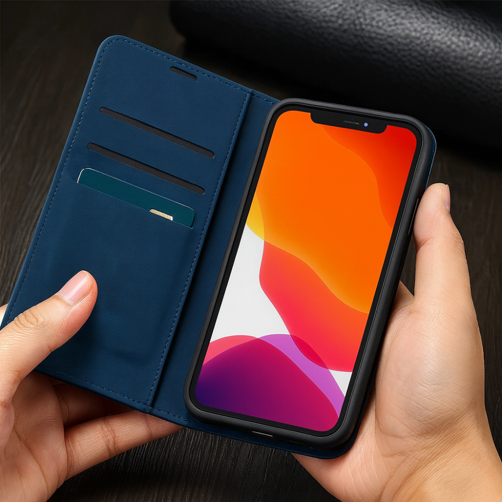Azura | Phone Case Leather Magnetic Shockproof Slim Cover