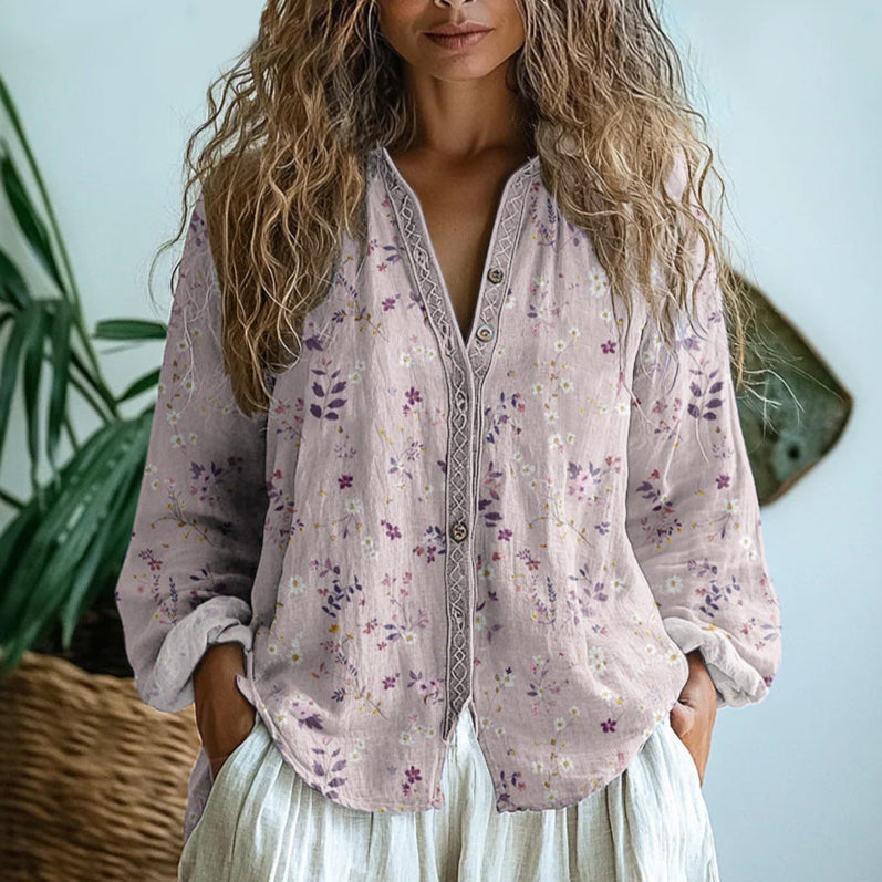 Ambre | Vintage Leaf Blouse