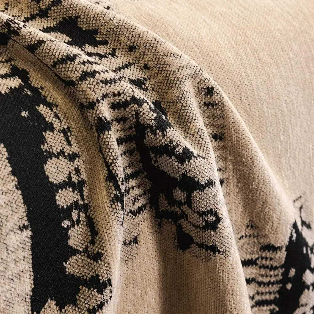 BowLift | Rustic Abstract Chenille Sofa Cover