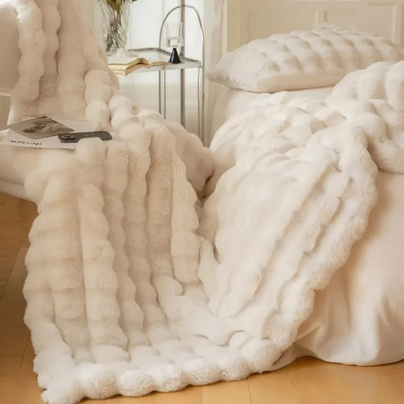 Azura | PlushCozy | Faux Fur Winter Blanket