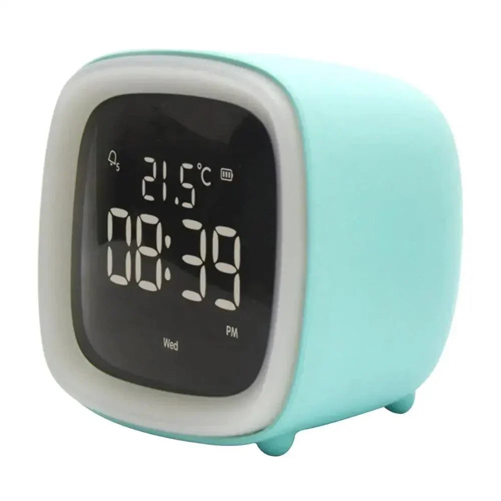 BowLift | Cartoon Bunny LED Alarm Clock with Night Light – Rechargeable, Cute Digital Display for Kids & Bedrooms