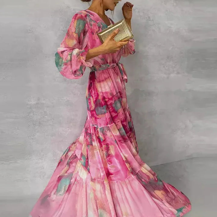 Grace™ - Elegant Floral Handmade Dress