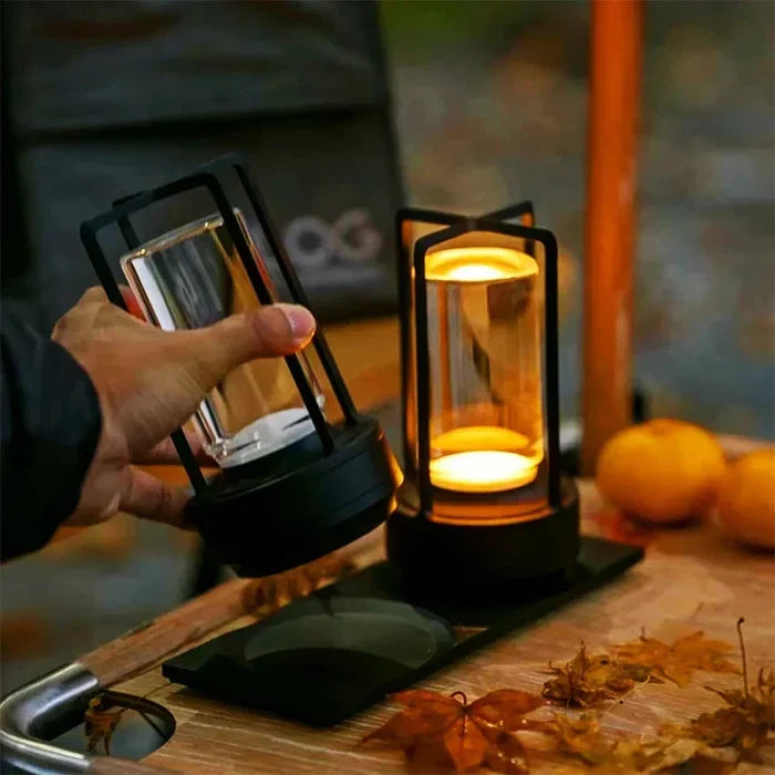 BowLift | Warm LED Cordless Table Lamp – Battery Operated Nordic Design - LED with Touch Control, Suitable for Bedroom, Home, Outdoor - Ideal Night Light