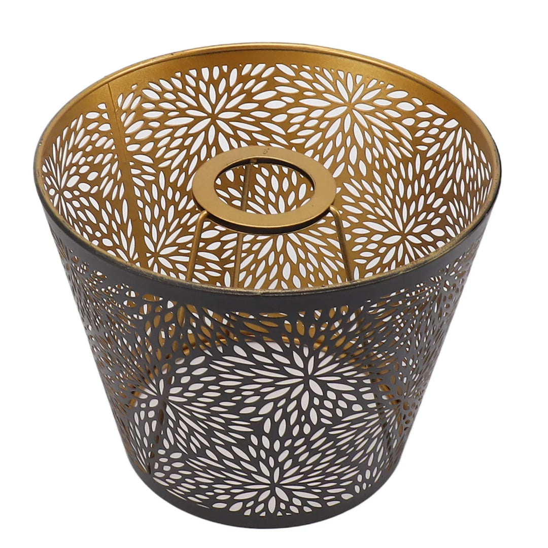 BowLift | Metal lampshade with gold pattern