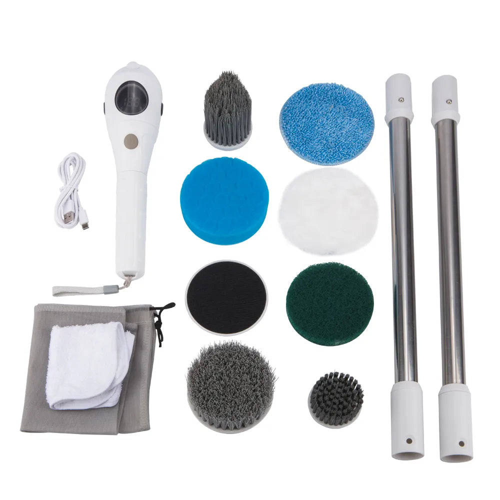 BowLift | Single Cleaning Solution: 8-in-1 Multifunctional Electric Cleaning Brush - Wireless and Rotating for Bathroom, Kitchen, Windows, and Toilet