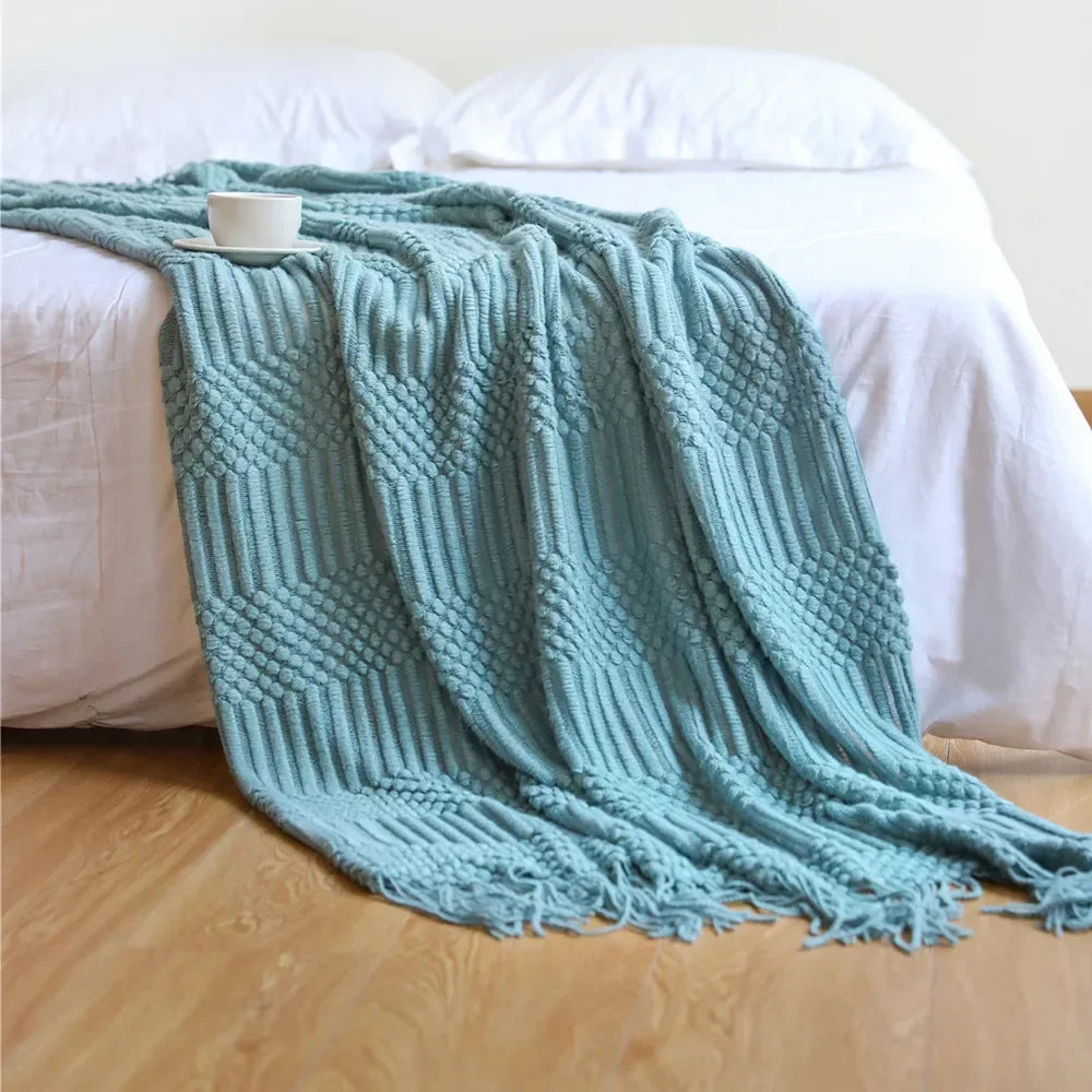 Azura | Nordic Style Dick Knitted Blanket