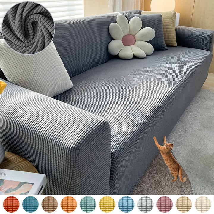 BowLift | Textured Stretch Sofa Cover | Non-Slip, Machine Washable & Protective for 1-Seater, 2-Seater, and 3-Seater Sofas