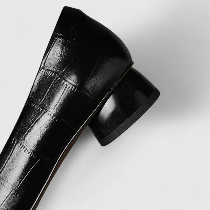 OLIVIA – ELEGANT SQUARE BUCKLE BLOCK HEELS