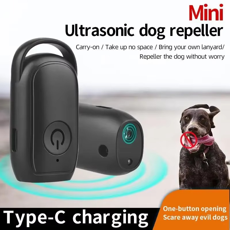 Azura | Ultrasonic Mini Dog Repeller and Anti-Barking Training Device with LED Light