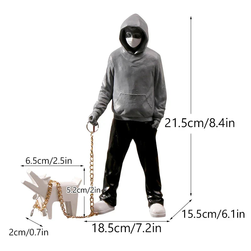 BowLift | Dropshipping Banksy Sculpture Collection Flower Thrower Statue Pop Art Modern Balloon Girl Figurine Office Home Decoration