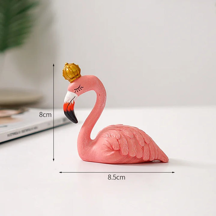 BowLift | Nordic Flamingo Figurine Figure Statue Sculpture Living Room Office Wedding Party Ornaments Home Decor Decoration Accessories