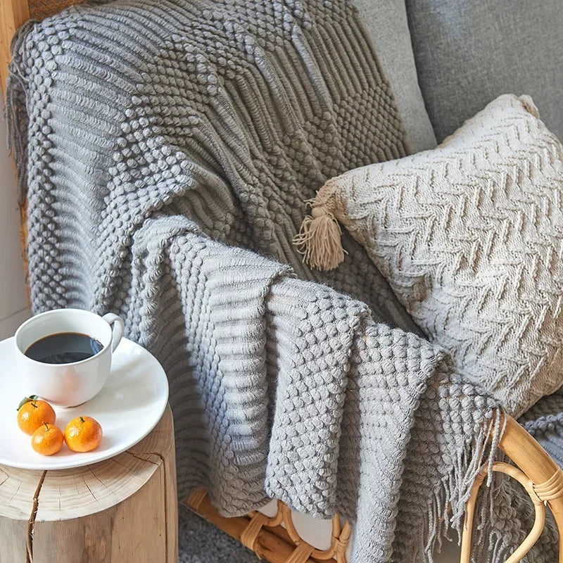 Azura | Nordic Style Dick Knitted Blanket