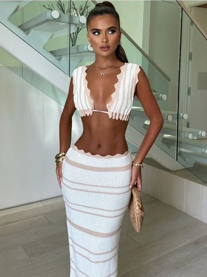 Amari - Striped Two-Piece Set