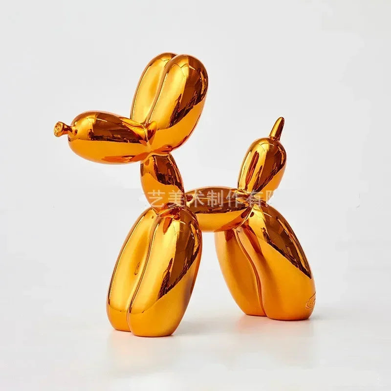 BowLift | Nordic Balloon Dog Sculpture Resin Animal Ornament Art Sculptures and Figures Craft Home Decoration Room Desktop Accessories